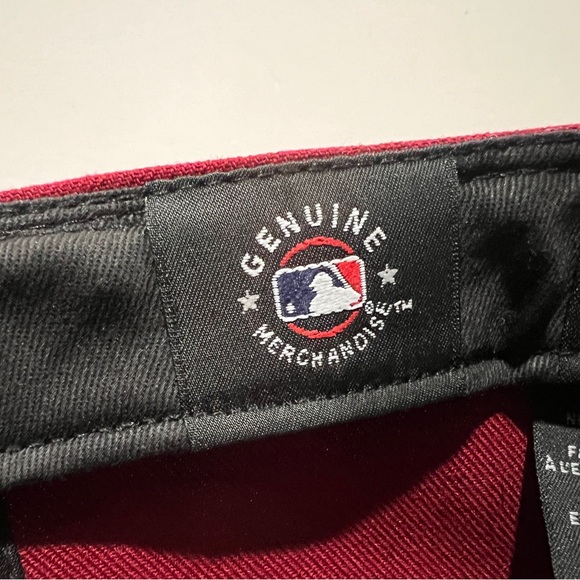 New Era, 59Fifty, Fitted Hat, New York Yankees, Burgundy & White - Picture 7 of 9